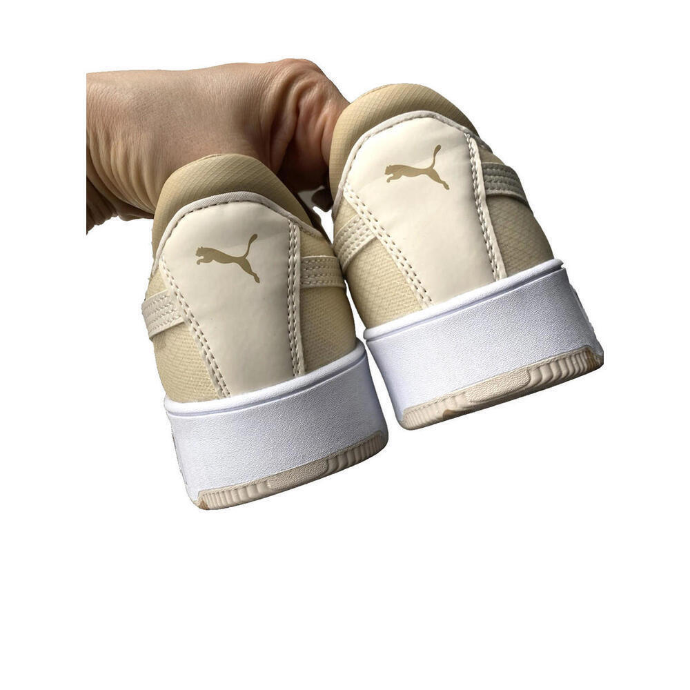PUMA US-7.5 Women's Fashion Cream Lace Up Carina Street Better Platform Sneakers - Picture 6 of 9